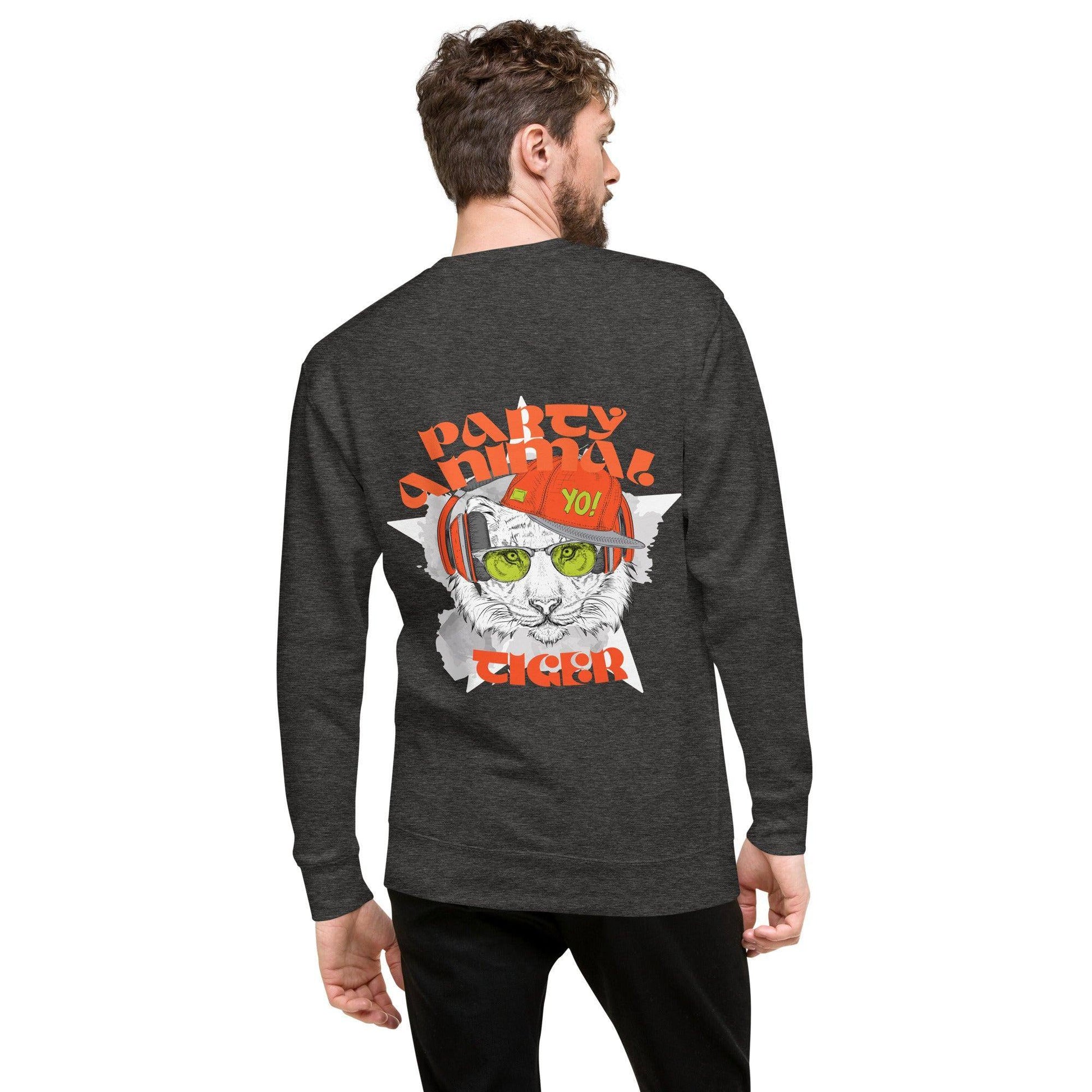 party-animal-tiger-premium-pullover-pullover-jlr-design-12 - JLR Design