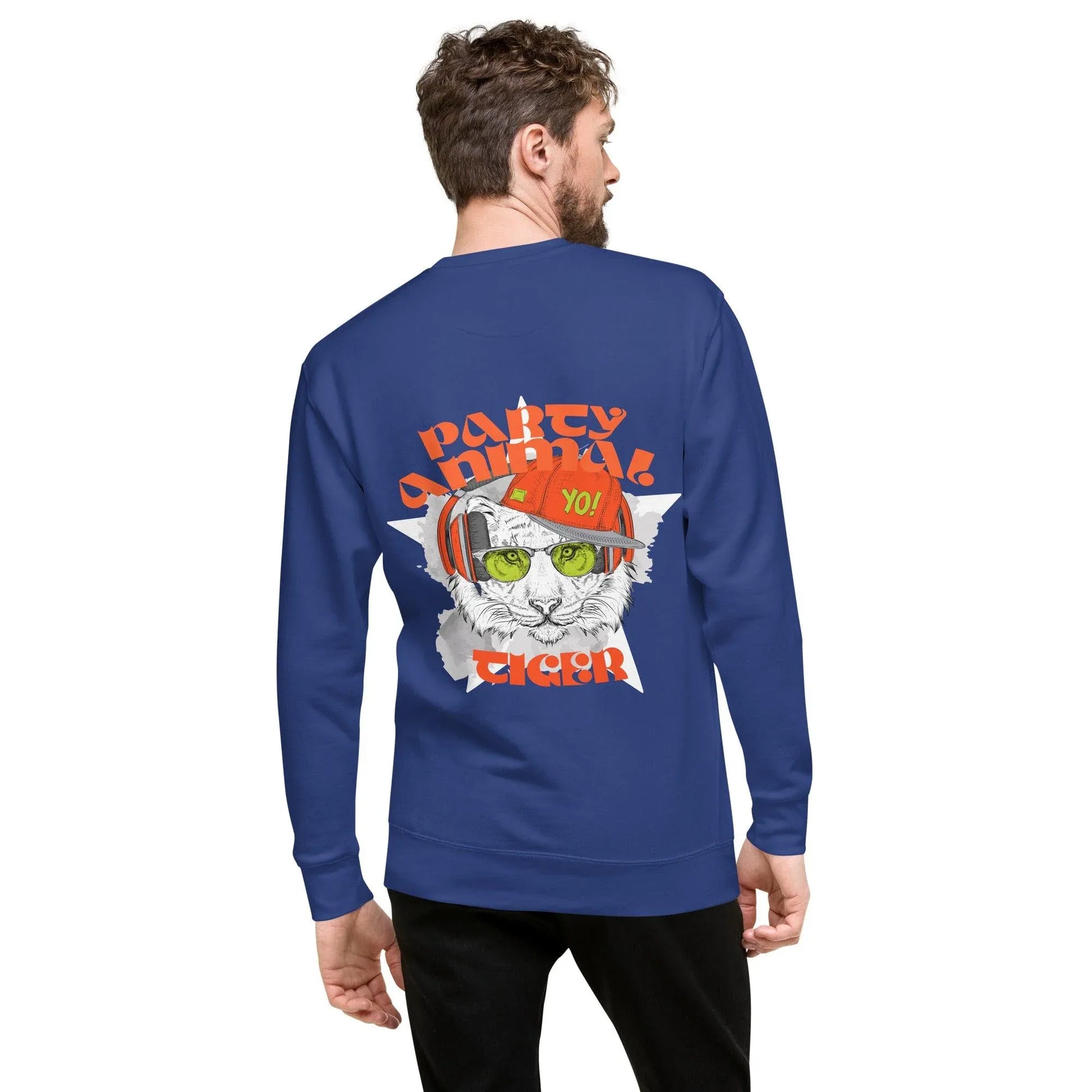 party-animal-tiger-premium-pullover-pullover-jlr-design-16 - JLR Design