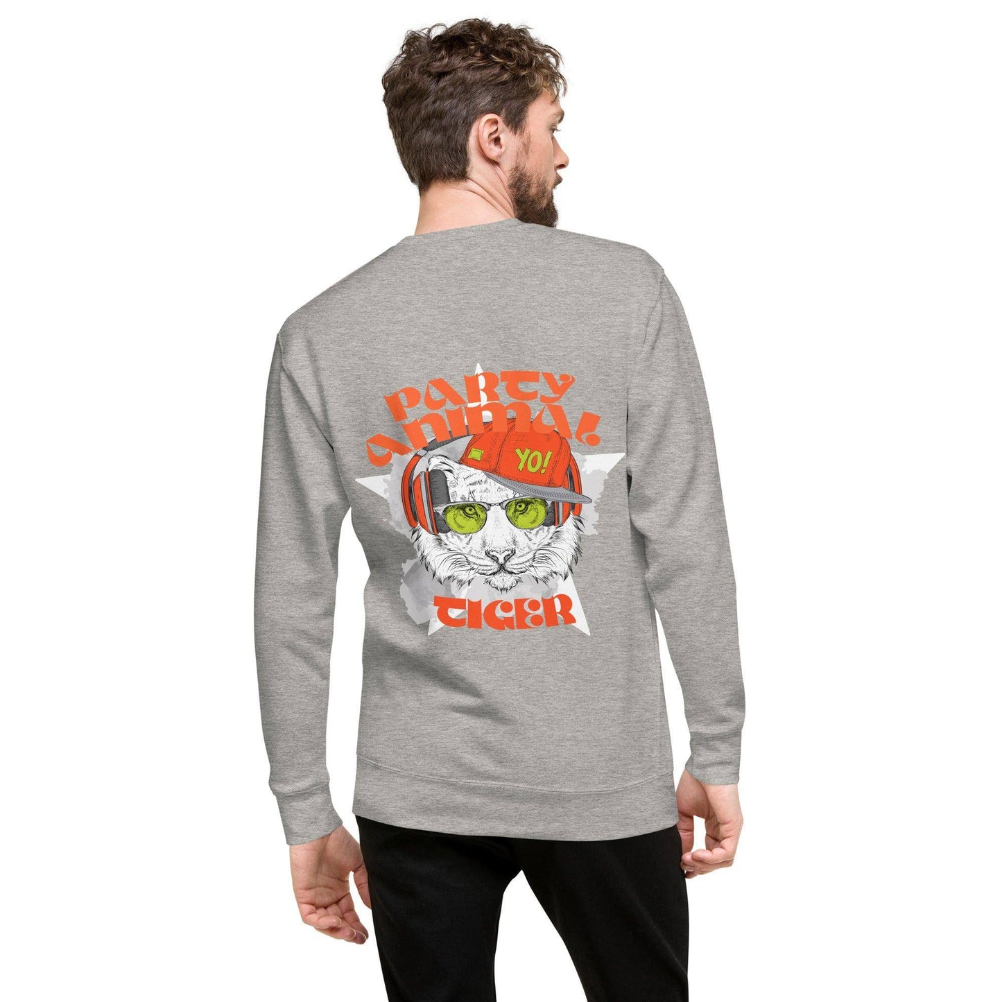 party-animal-tiger-premium-pullover-pullover-jlr-design-20 - JLR Design