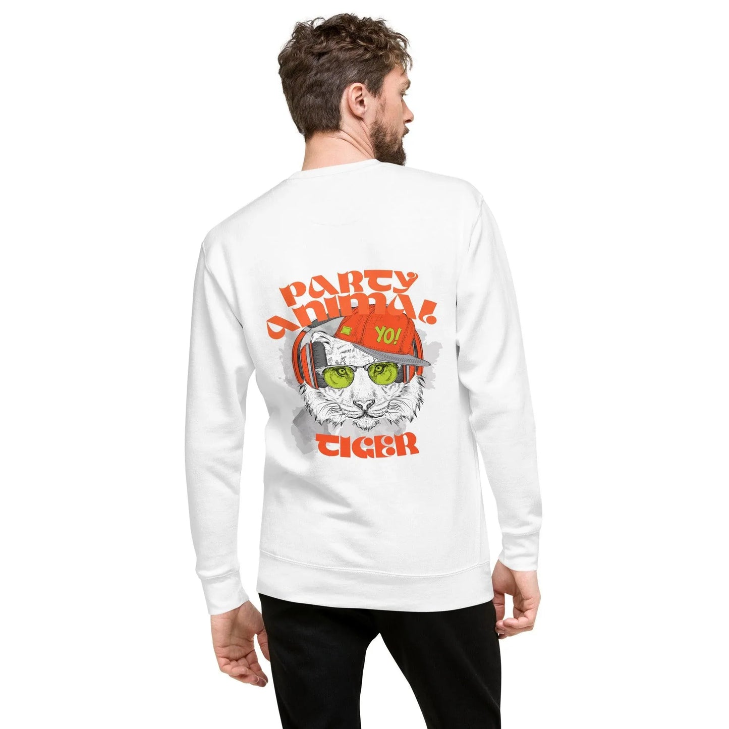 party-animal-tiger-premium-pullover-pullover-jlr-design-24 - JLR Design