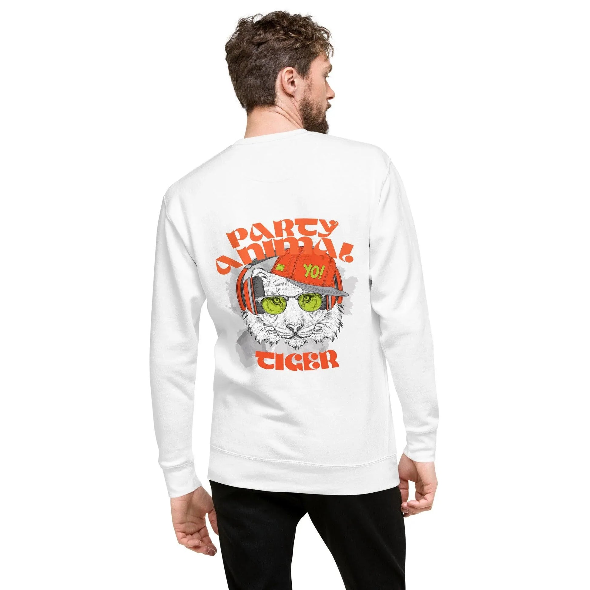 party-animal-tiger-premium-pullover-pullover-jlr-design-24 - JLR Design