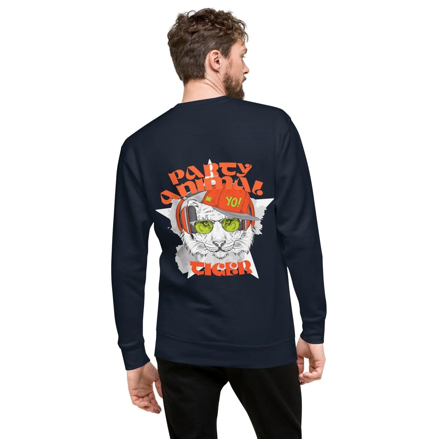 party-animal-tiger-premium-pullover-pullover-jlr-design-8 - JLR Design
