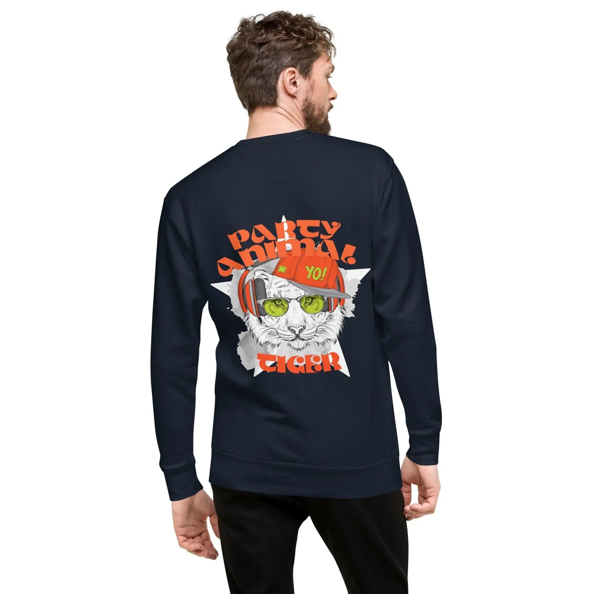 party-animal-tiger-premium-pullover-pullover-jlr-design-8 - JLR Design