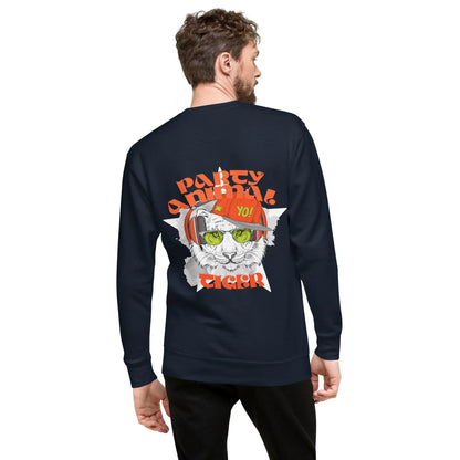 party-animal-tiger-premium-pullover-pullover-jlr-design-8 - JLR Design