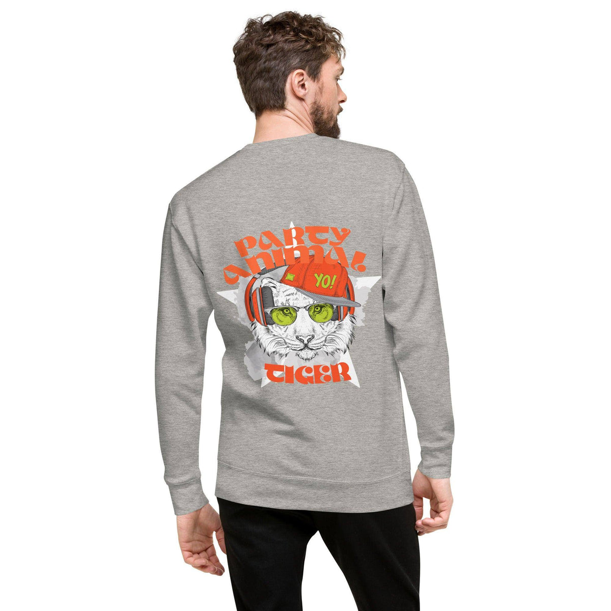 party-animal-tiger-premium-pullover-pullover-jlr-design-jlr-design-de-20 - JLR Design