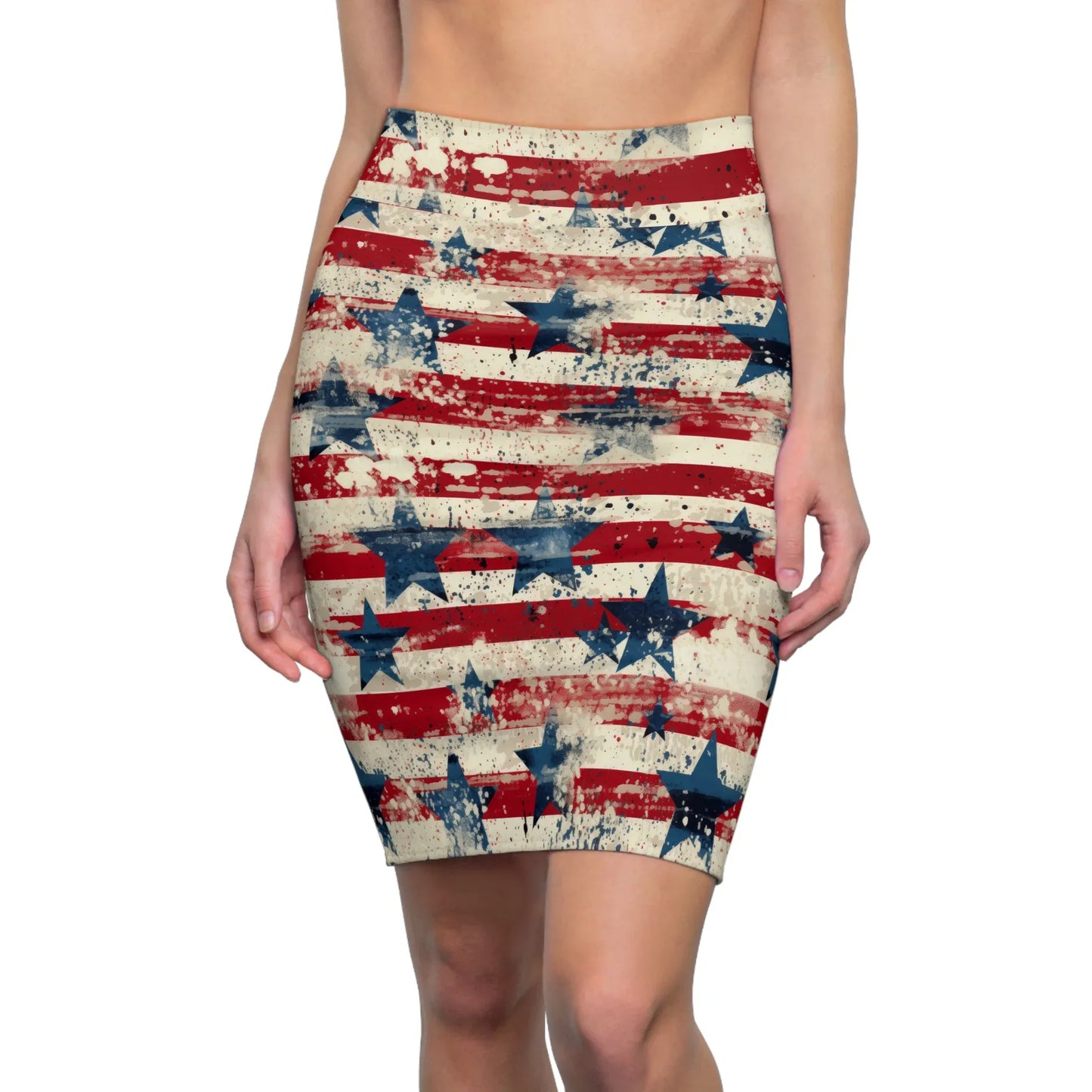 patriotic-v2-bleistiftrock-fur-damen-eleganter-mid-waist-rock-mit-stretch-komfort-bleistiftrock-jlr-design-1 - JLR Design