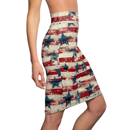 patriotic-v2-bleistiftrock-fur-damen-eleganter-mid-waist-rock-mit-stretch-komfort-bleistiftrock-jlr-design-3 - JLR Design