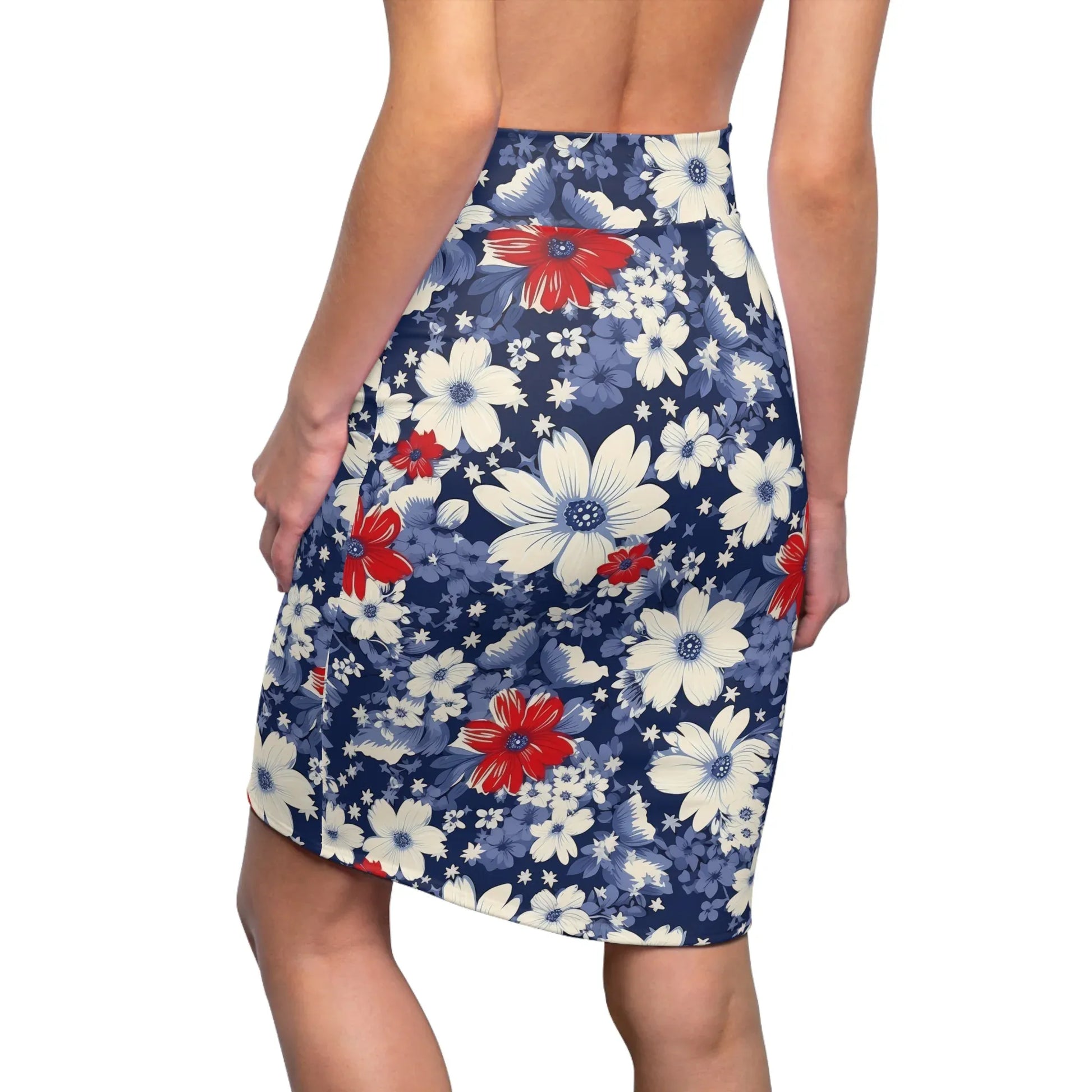 patriotic-v3-bleistiftrock-fur-damen-eleganter-mid-waist-rock-mit-stretch-komfort-bleistiftrock-jlr-design-2 - JLR Design