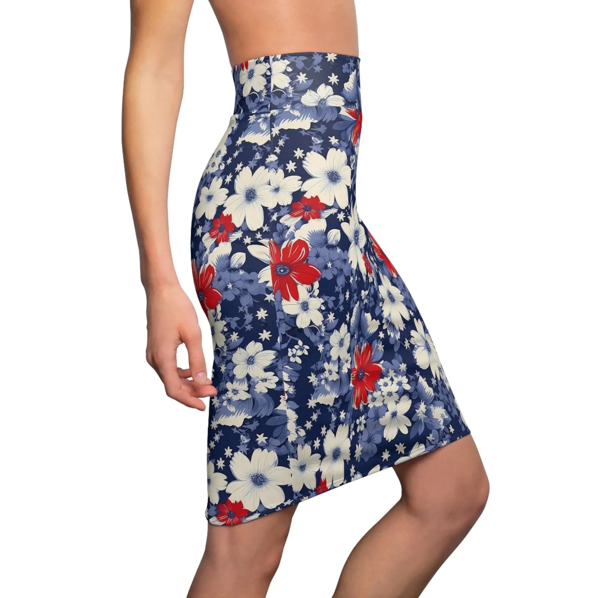 patriotic-v3-bleistiftrock-fur-damen-eleganter-mid-waist-rock-mit-stretch-komfort-bleistiftrock-jlr-design-3 - JLR Design