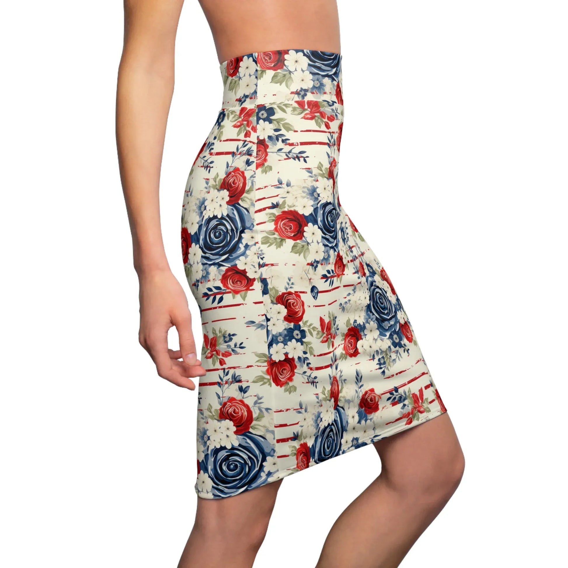 patriotic-v4-bleistiftrock-fur-damen-eleganter-mid-waist-rock-mit-stretch-komfort-bleistiftrock-jlr-design-3 - JLR Design