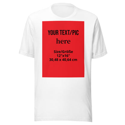 personalisiertes-unisex-foto-t-shirt-wunschmotiv-hochladen-or-bella-canvas-3001-t-shirt-jlr-design-jlr-design-de-1 - JLR Design