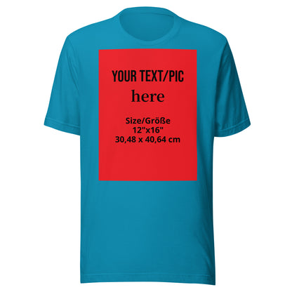 personalisiertes-unisex-foto-t-shirt-wunschmotiv-hochladen-or-bella-canvas-3001-t-shirt-jlr-design-jlr-design-de-3 - JLR Design