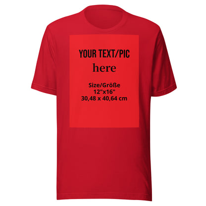 personalisiertes-unisex-foto-t-shirt-wunschmotiv-hochladen-or-bella-canvas-3001-t-shirt-jlr-design-jlr-design-de-6 - JLR Design