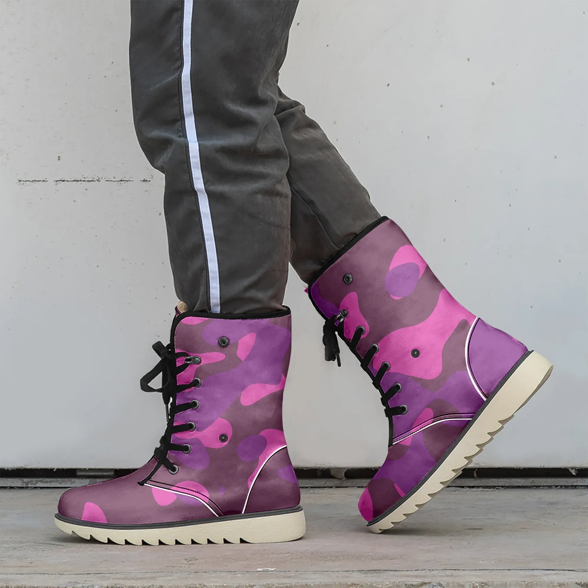 pink-camouflage-chic-boots-mit-pluschfutter-stiefel-jlr-design-2 - JLR Design