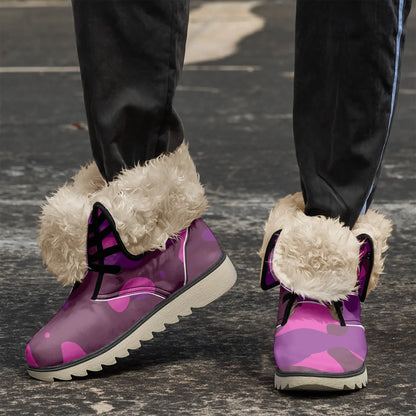 pink-camouflage-chic-boots-mit-pluschfutter-stiefel-jlr-design-3 - JLR Design