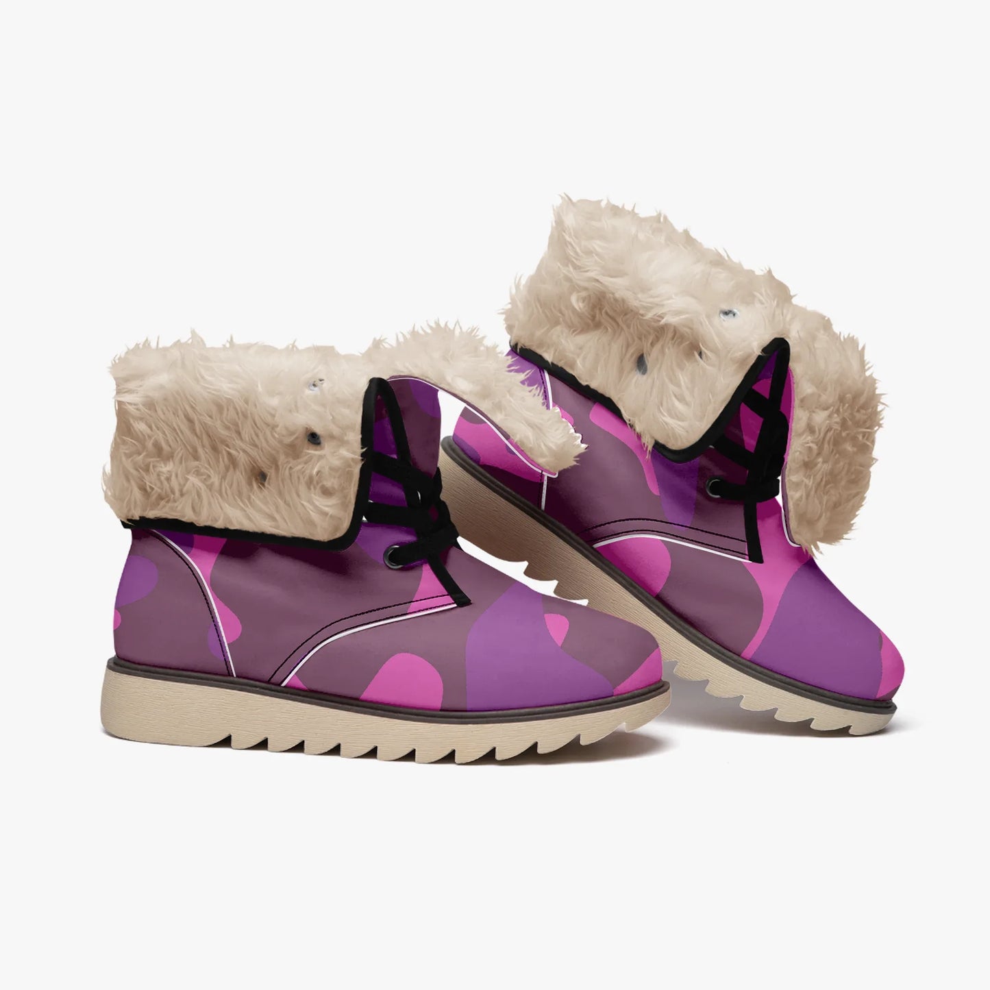 pink-camouflage-chic-boots-mit-pluschfutter-stiefel-jlr-design-4 - JLR Design
