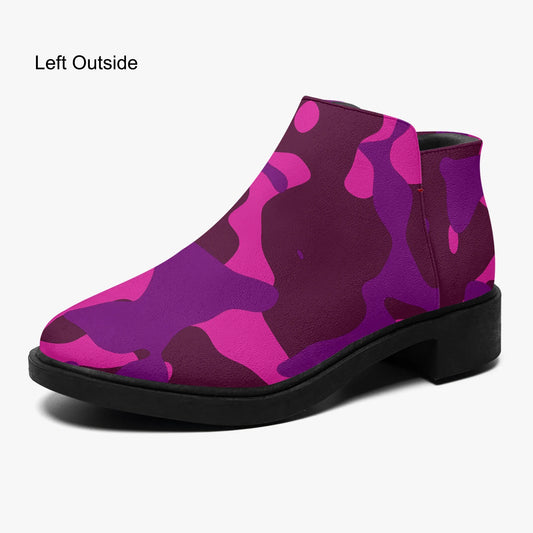 pink-camouflage-elegante-reissverschluss-stiefeletten-stiefeletten-jlr-design-1 - JLR Design