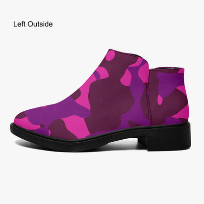 pink-camouflage-elegante-reissverschluss-stiefeletten-stiefeletten-jlr-design-5 - JLR Design