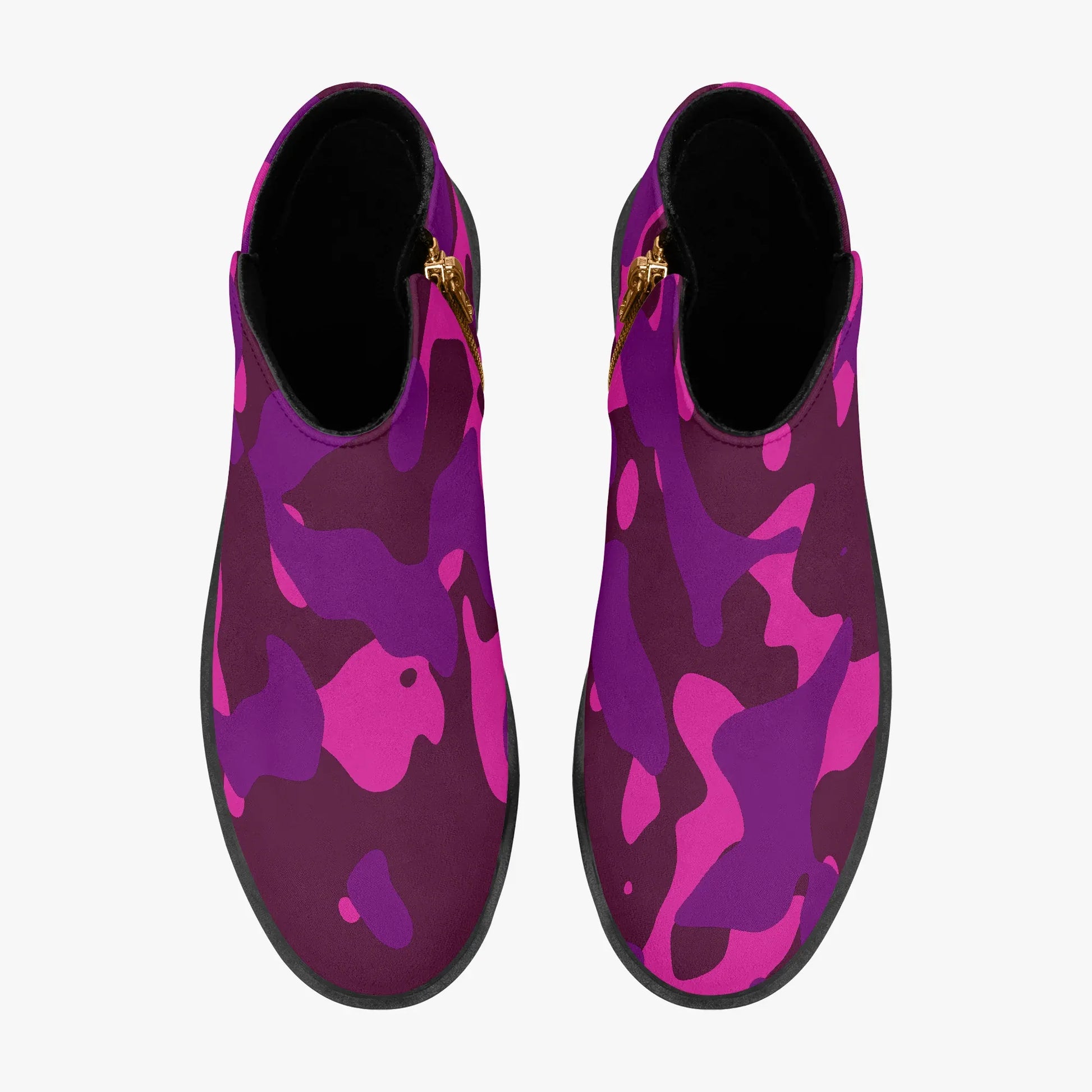 pink-camouflage-elegante-reissverschluss-stiefeletten-stiefeletten-jlr-design-7 - JLR Design
