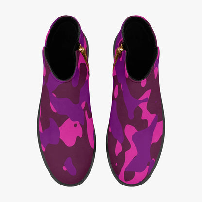 pink-camouflage-elegante-reissverschluss-stiefeletten-stiefeletten-jlr-design-7 - JLR Design