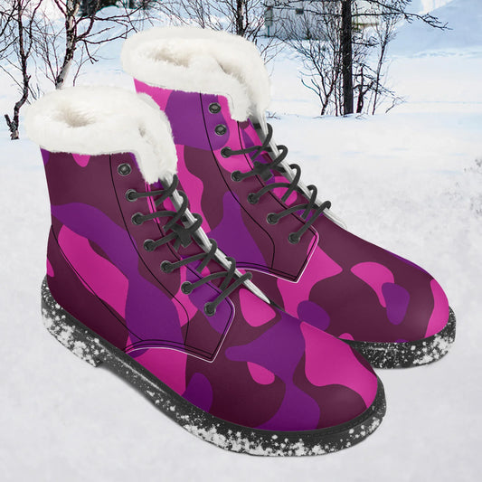 pink-camouflage-faux-fur-leder-boots-boots-jlr-design-1 - JLR Design