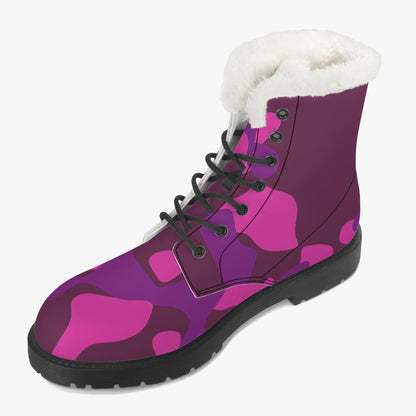 pink-camouflage-faux-fur-leder-boots-boots-jlr-design-3 - JLR Design