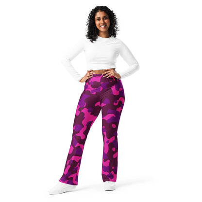 pink-camouflage-high-waist-flare-leggings-flare-leggings-jlr-design-9 - JLR Design