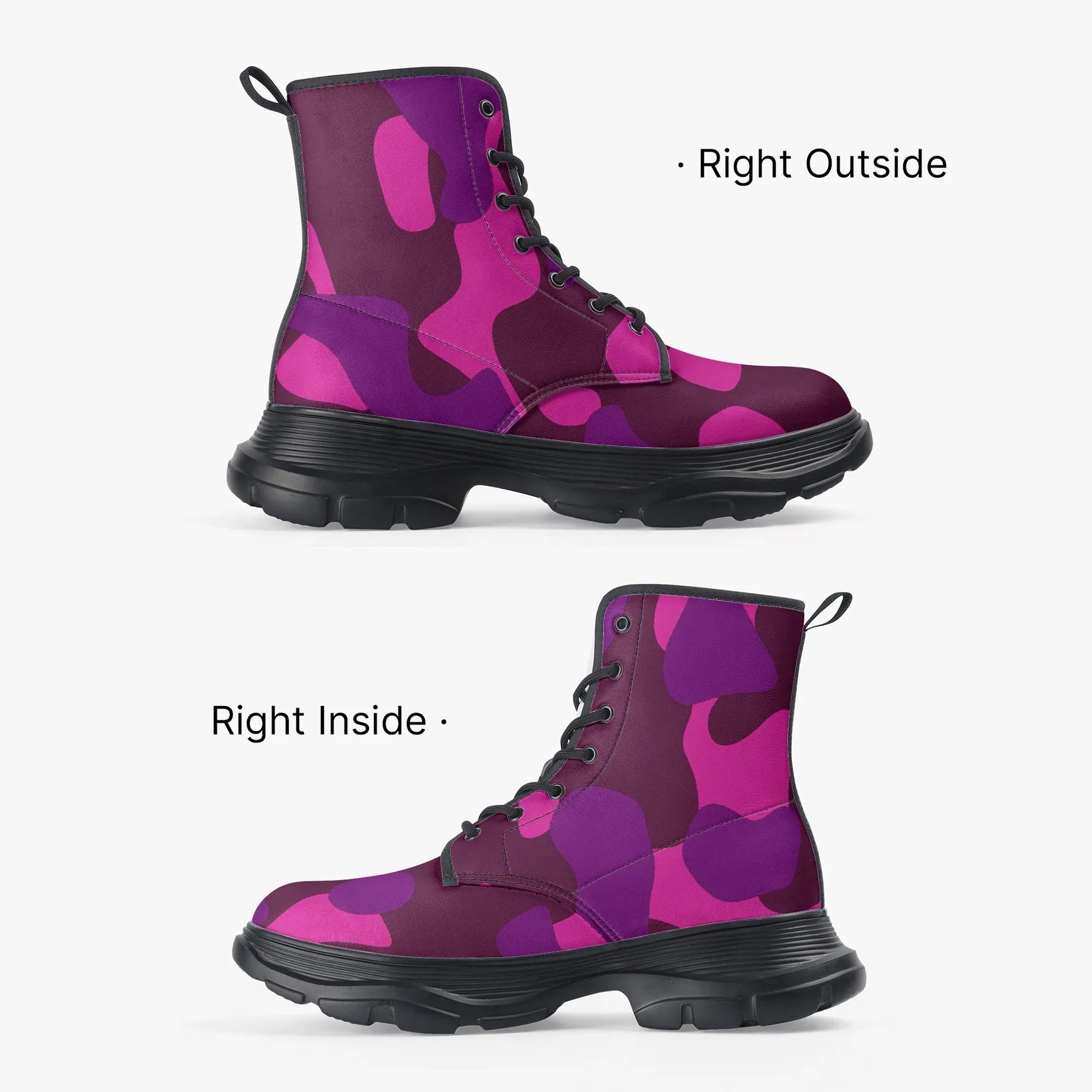 pink-camouflage-leather-chunky-boots-boots-jlr-design-4 - JLR Design