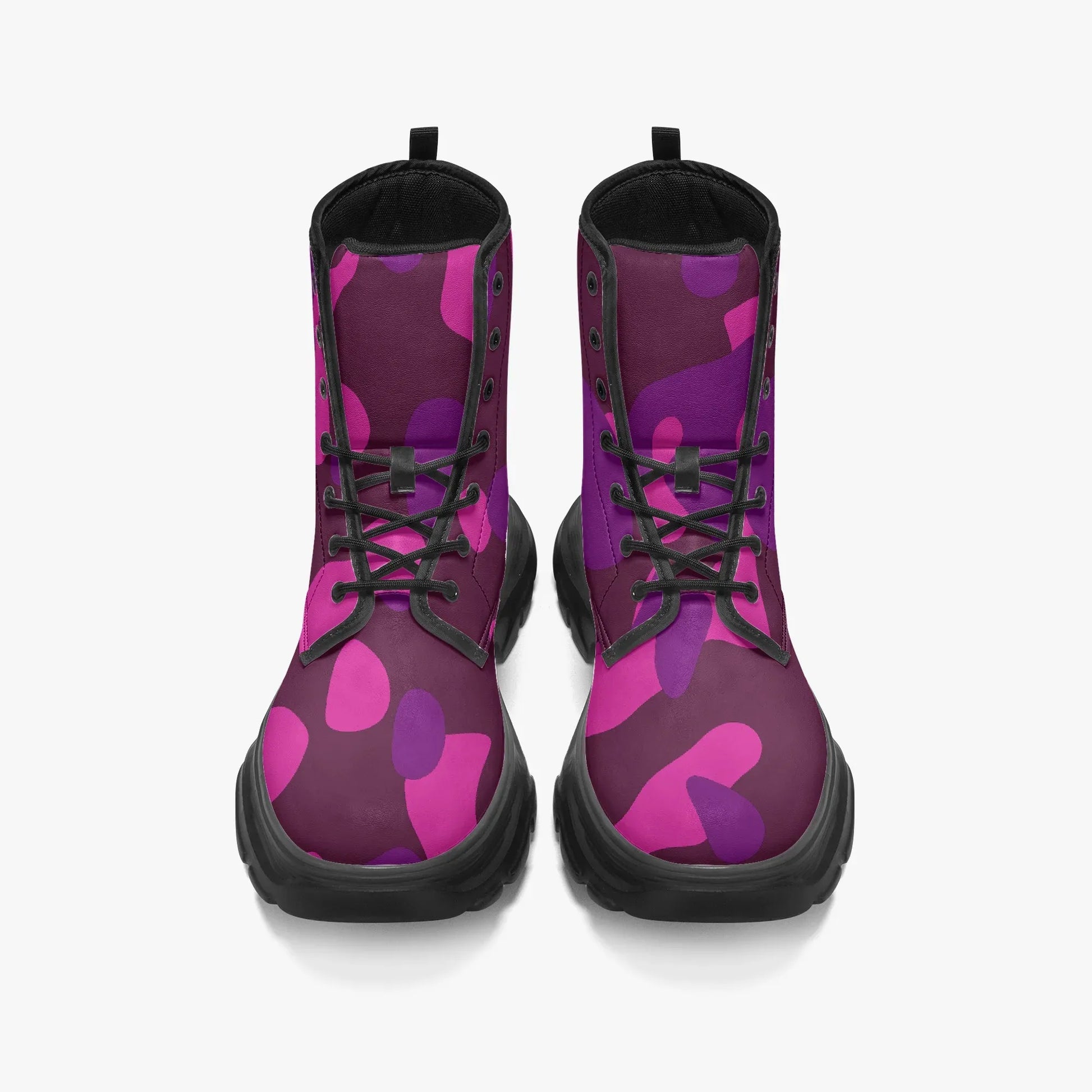 pink-camouflage-leather-chunky-boots-boots-jlr-design-5 - JLR Design