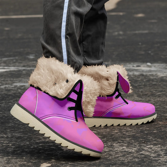 pink-crystal-chic-boots-mit-pluschfutter-stiefel-jlr-design-1 - JLR Design