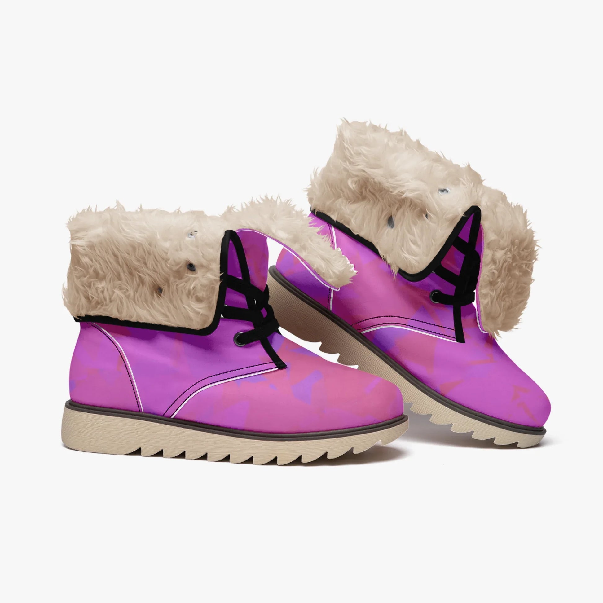 pink-crystal-chic-boots-mit-pluschfutter-stiefel-jlr-design-4 - JLR Design