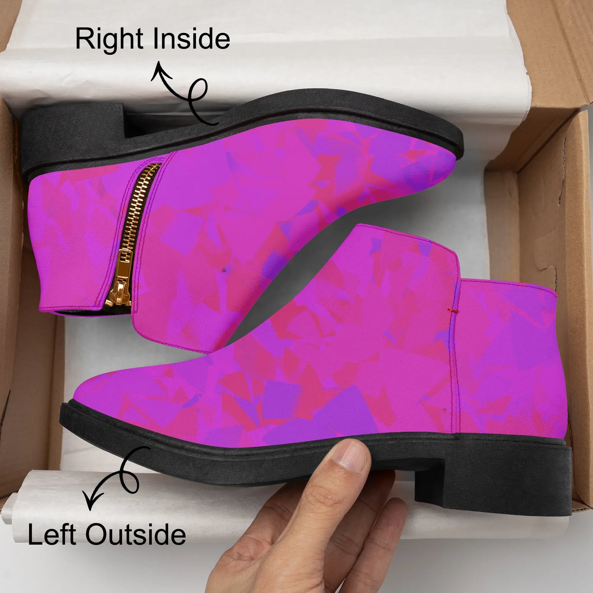 pink-crystal-elegante-reissverschluss-stiefeletten-stiefeletten-jlr-design-8 - JLR Design