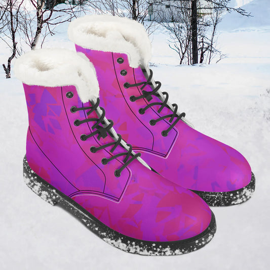 pink-crystal-faux-fur-leder-boots-boots-jlr-design-1 - JLR Design