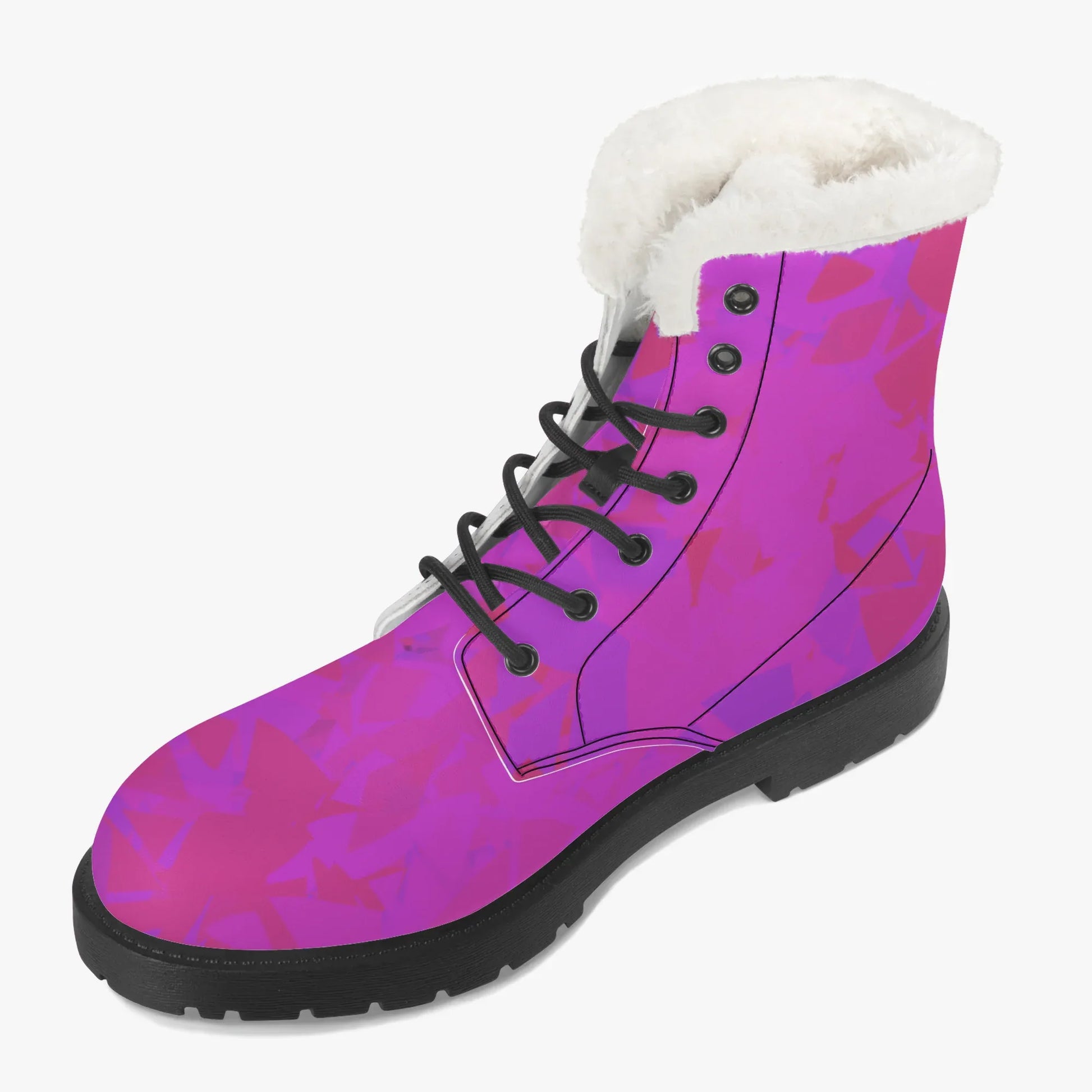 pink-crystal-faux-fur-leder-boots-boots-jlr-design-3 - JLR Design