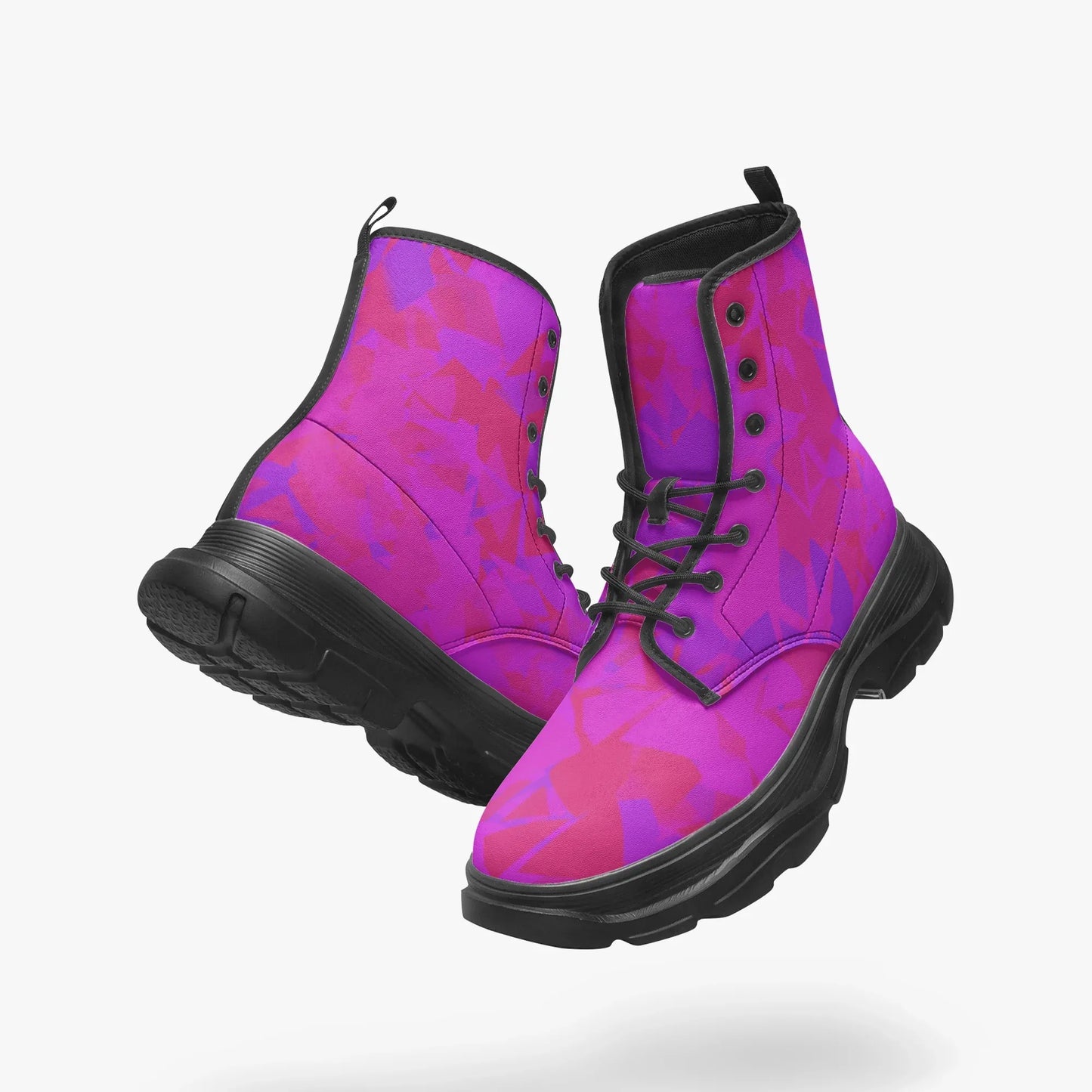 pink-crystal-leather-chunky-boots-boots-jlr-design-1 - JLR Design