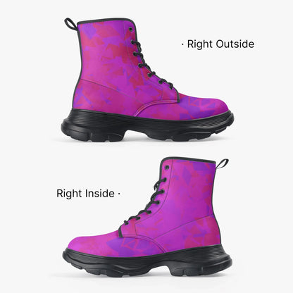 pink-crystal-leather-chunky-boots-boots-jlr-design-4 - JLR Design