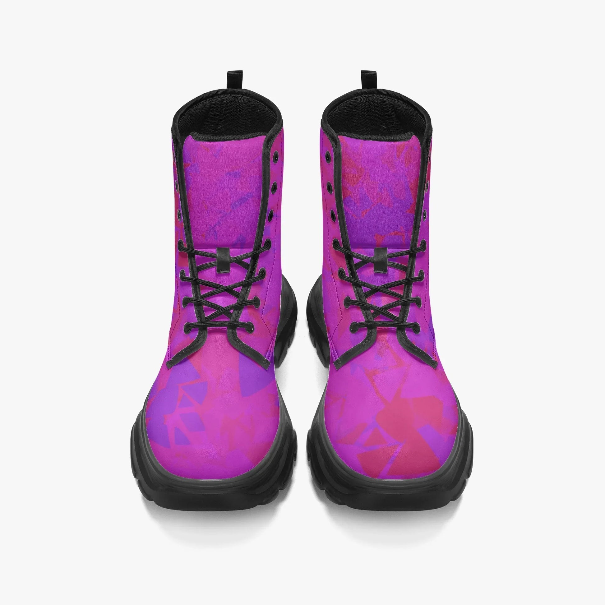 pink-crystal-leather-chunky-boots-boots-jlr-design-5 - JLR Design