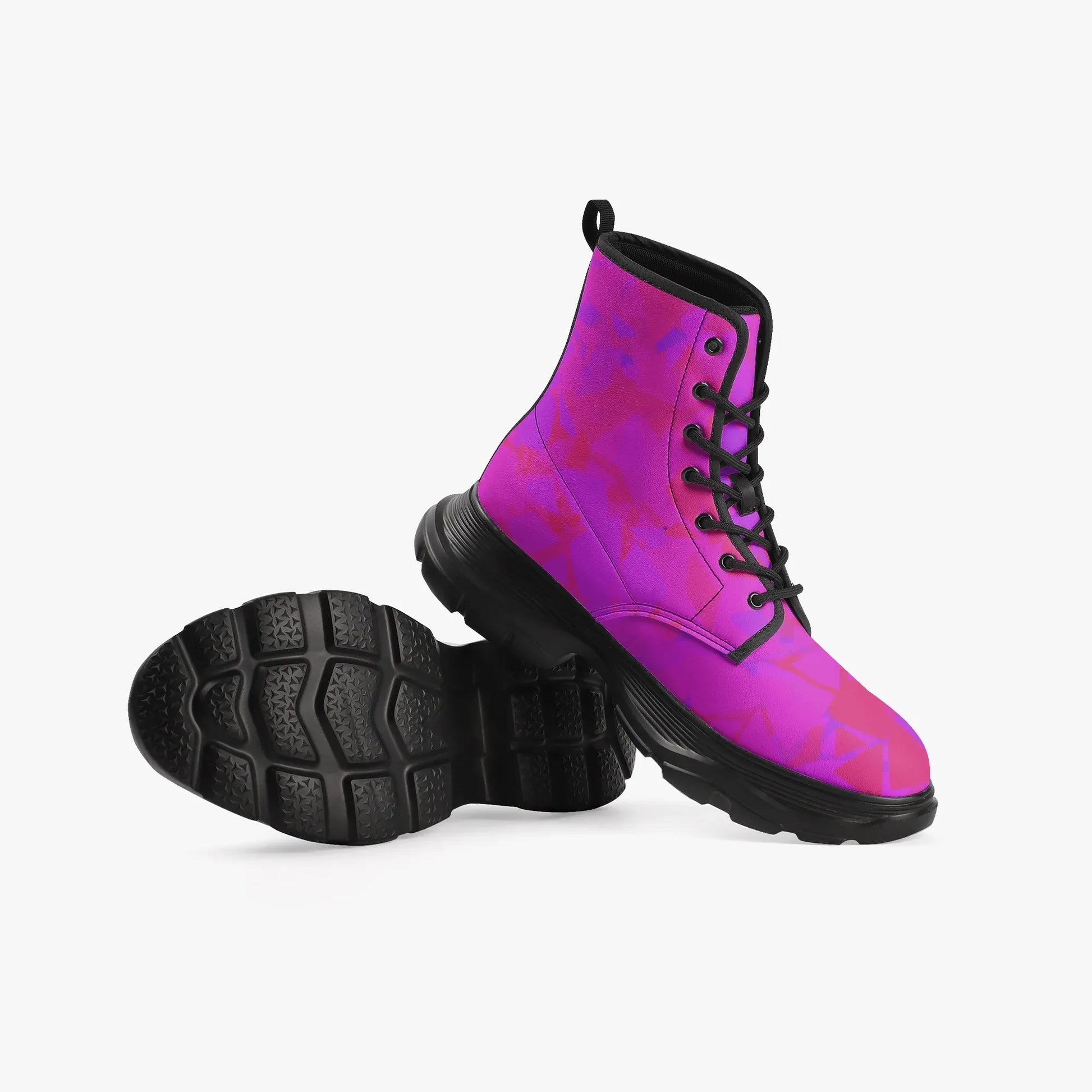 pink-crystal-leather-chunky-boots-boots-jlr-design-6 - JLR Design