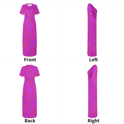 pink-crystal-short-sleeve-long-dress-long-dress-jlr-design-7 - JLR Design