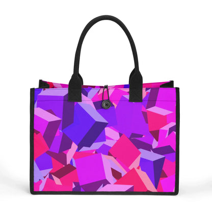 pink-cube-canvas-shopper-tasche-einkaufstasche-jlr-design-1 - JLR Design