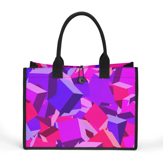 pink-cube-canvas-shopper-tasche-einkaufstasche-jlr-design-1 - JLR Design