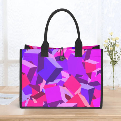 pink-cube-canvas-shopper-tasche-einkaufstasche-jlr-design-5 - JLR Design