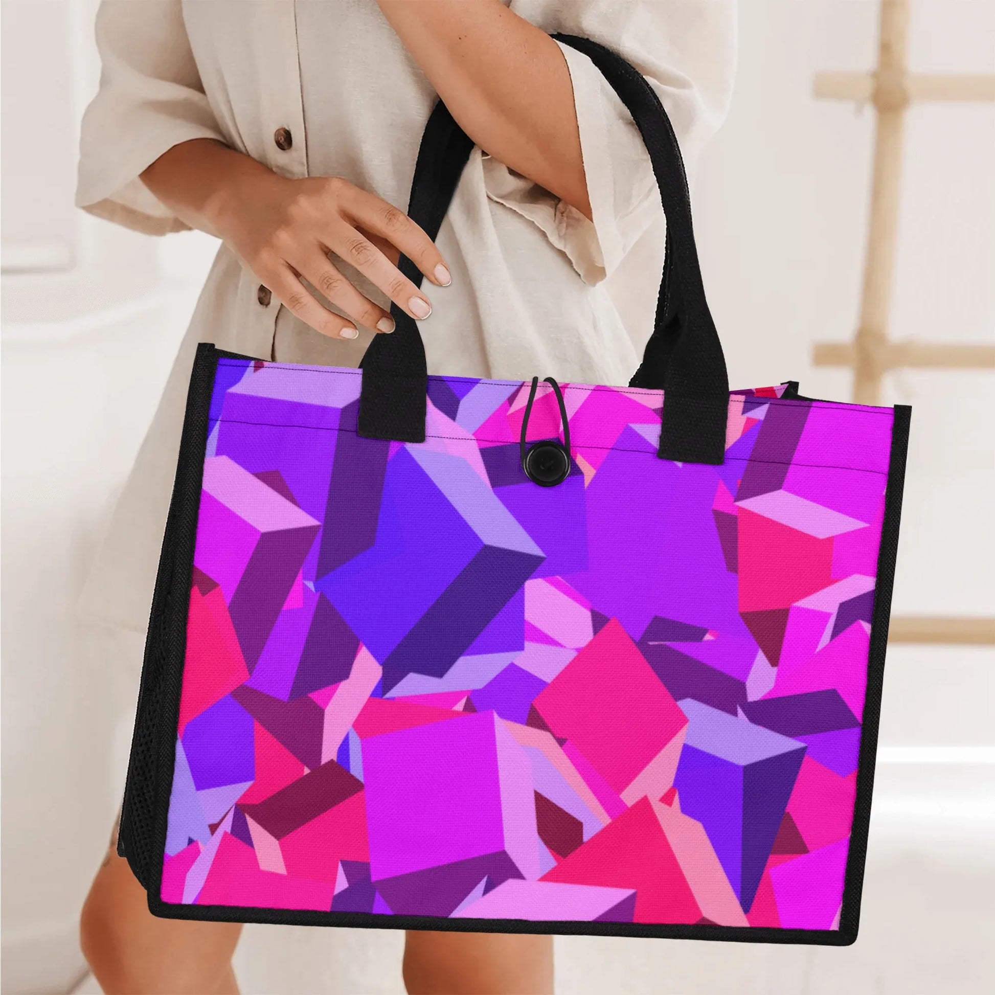 pink-cube-canvas-shopper-tasche-einkaufstasche-jlr-design-6 - JLR Design