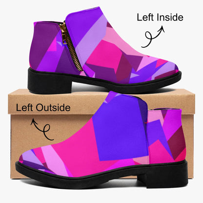 pink-cube-elegante-reissverschluss-stiefeletten-stiefeletten-jlr-design-4 - JLR Design