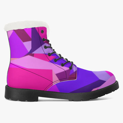 pink-cube-faux-fur-leder-boots-boots-jlr-design-8 - JLR Design