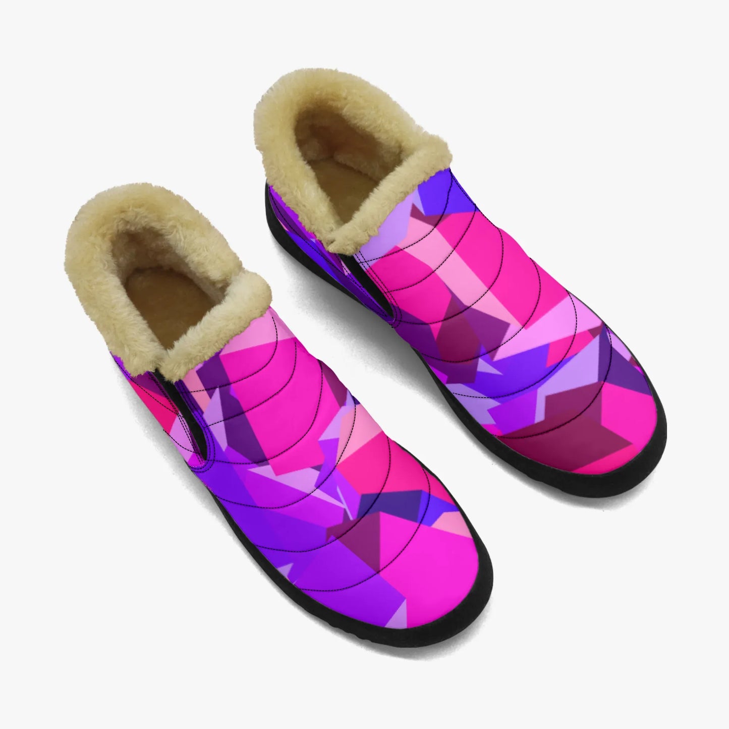 pink-cube-faux-fur-slipper-slipper-jlr-design-2 - JLR Design