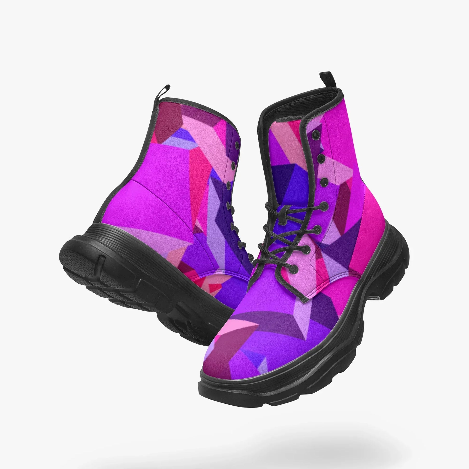 pink-cube-leather-chunky-boots-boots-jlr-design-1 - JLR Design