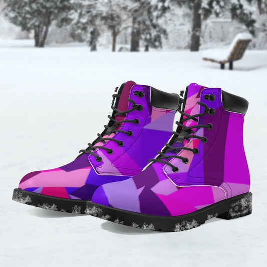 pink-cube-leder-boots-or-stylische-und-warme-winterstiefel-boots-jlr-design-1 - JLR Design