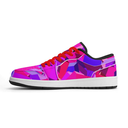 pink-cube-low-top-leder-sneaker-fur-damen-sneaker-jlr-design-11 - JLR Design