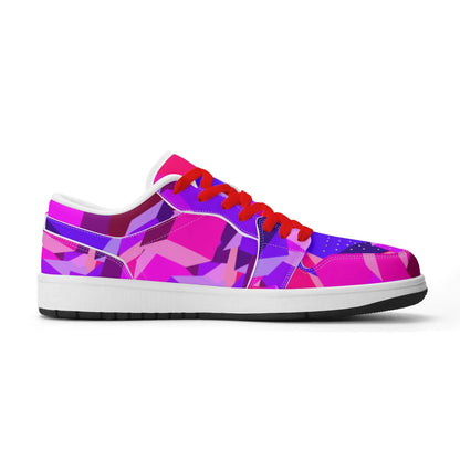 pink-cube-low-top-leder-sneaker-fur-damen-sneaker-jlr-design-3 - JLR Design
